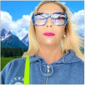 CHANEL Blue Sunglasses